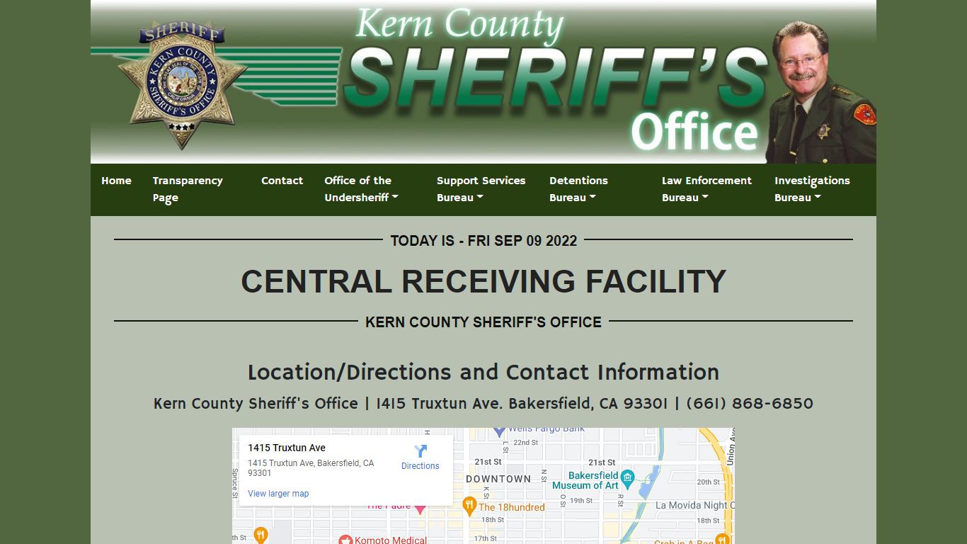 Central Receiving Facility - KCSO